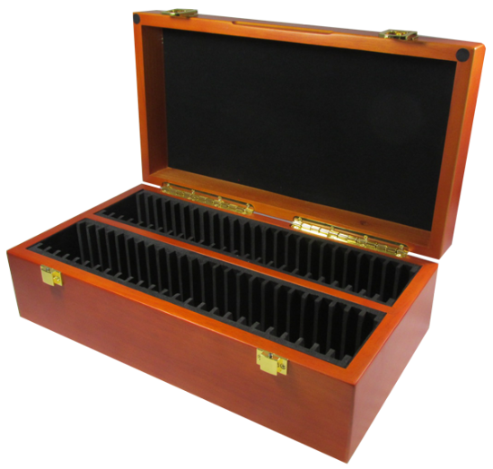Wood Display Box - 50 PCGS or NGC Slabs